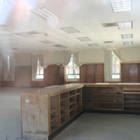 Horger Library Interior, through side door