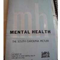 1958 Report of Committee to Study Mental Health Laws and Facilities