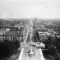 Main Street north from the State House Dome, 1910