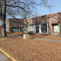 Horger Library and Benet Auditorium Looking North