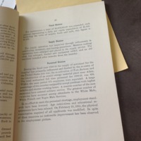 1954 Annual Reports, Personnel Division