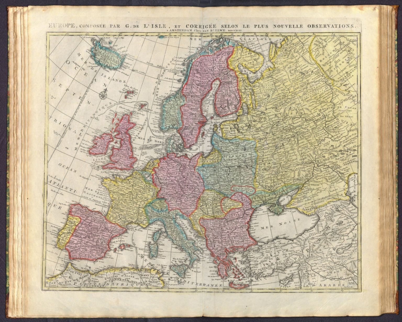 Historical map of Europe